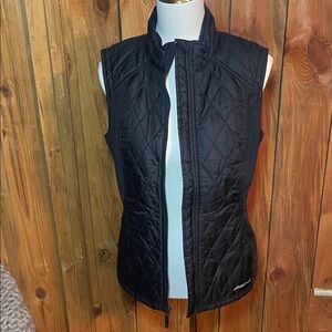 Eddie Bauer Women's Black Quilted Vest